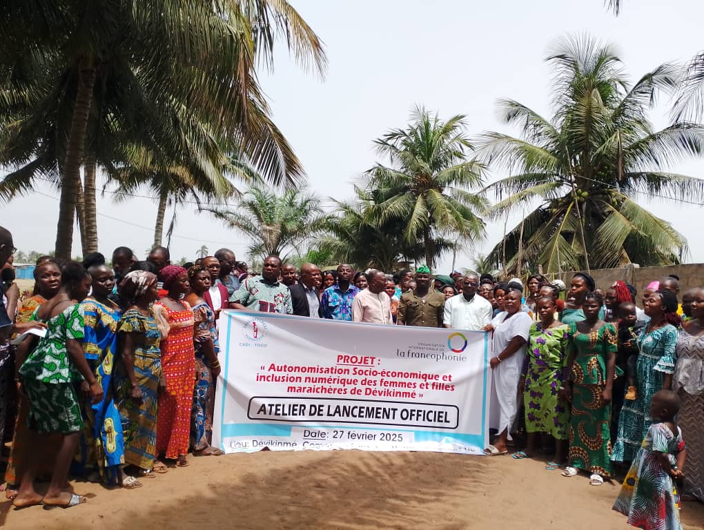 NO VOX Togo au lancement du projet “Autonomisation des femmes et filles maraîchères de Dévikinmé”