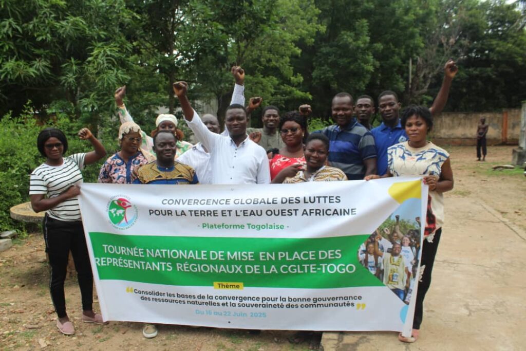 La Convergence Togolaise des Luttes Terre et Eau en tournée nationale pour renforcer sa présence régionale et préparer le FSM 2026 !